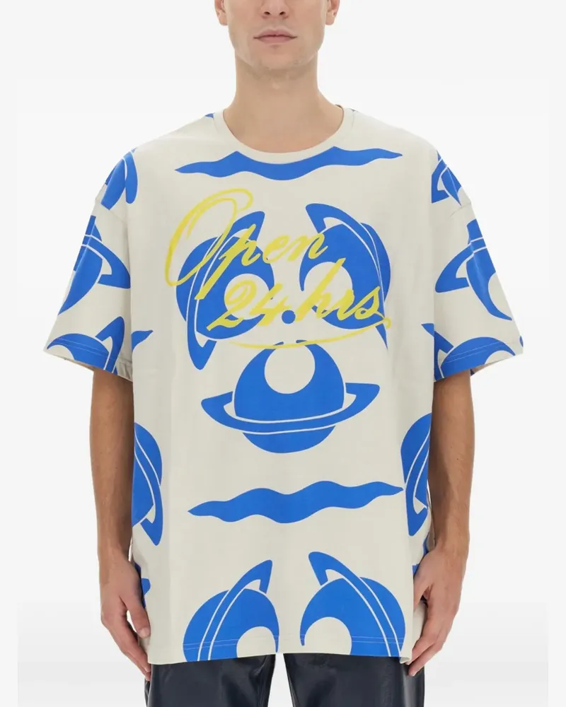 Vivienne Westwood Oversized-T-Shirt mit grafischem Print - Nude Nude