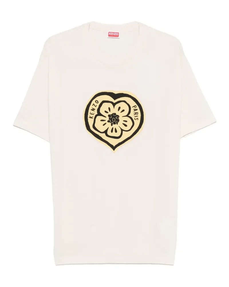 Kenzo flower graphic T-shirt - Nude Nude