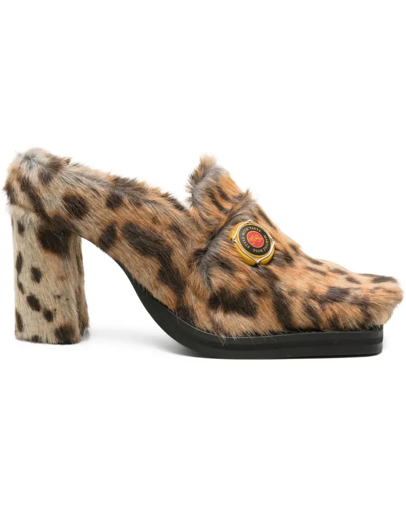Martine Rose Pumps mit Leoparden-Print - Braun Braun