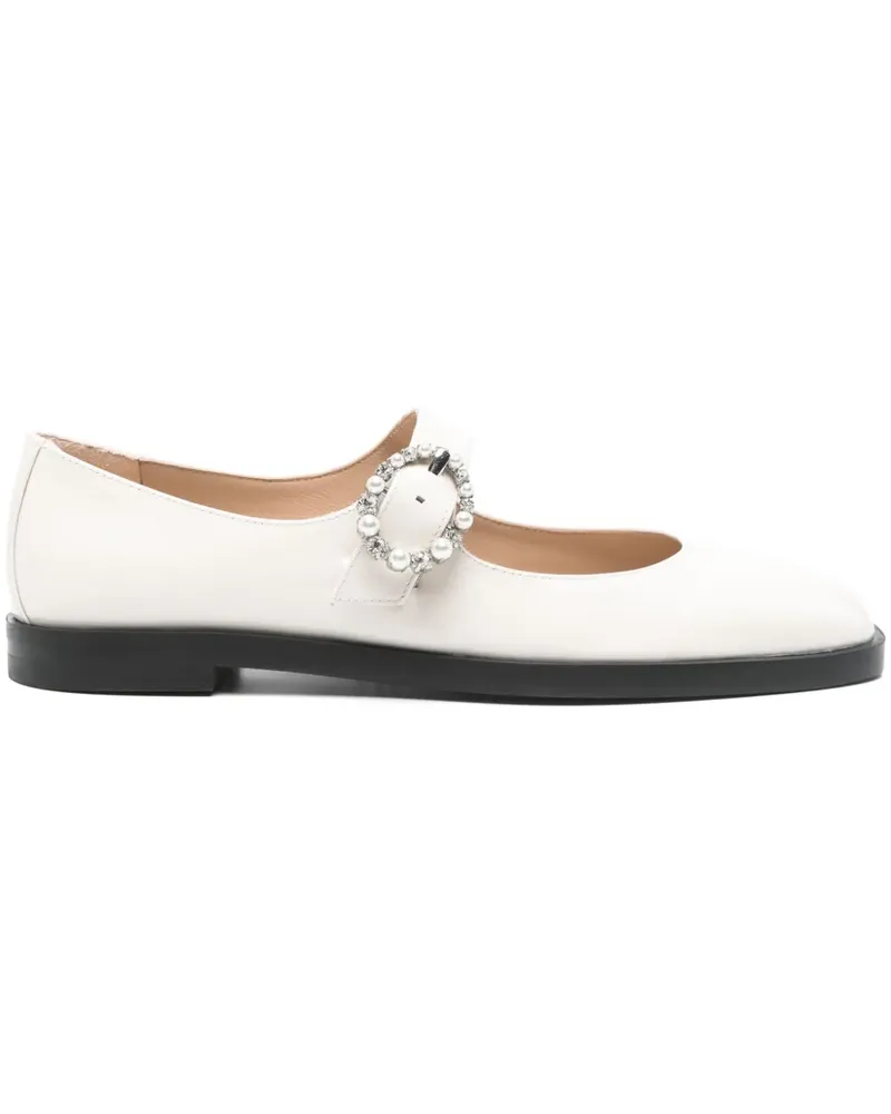 Stuart Weitzman Ballerinas aus Lackleder - Nude Nude