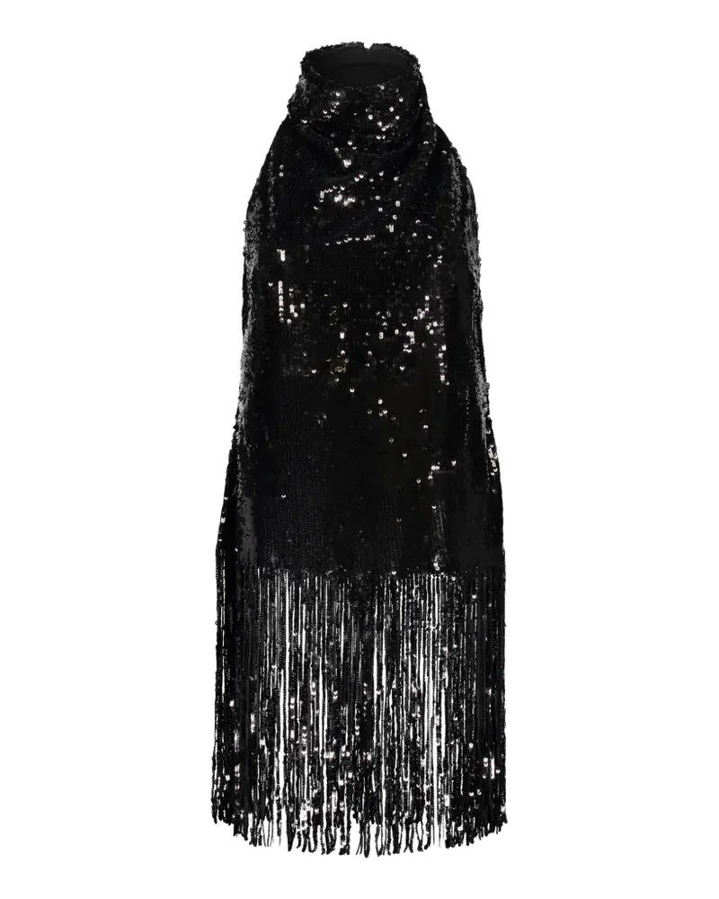 ELLERY Pailletten-Tanktop mit Fransen - Schwarz Schwarz