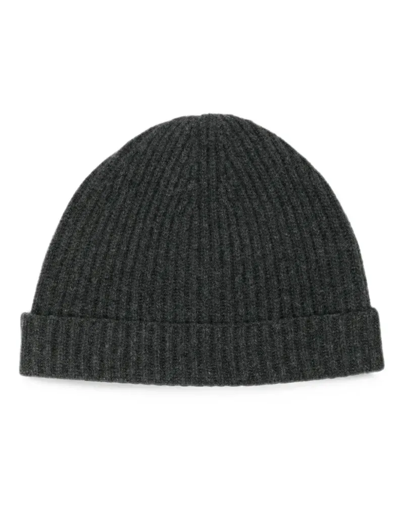 N.Peal Gerippte Beanie - Grau Grau