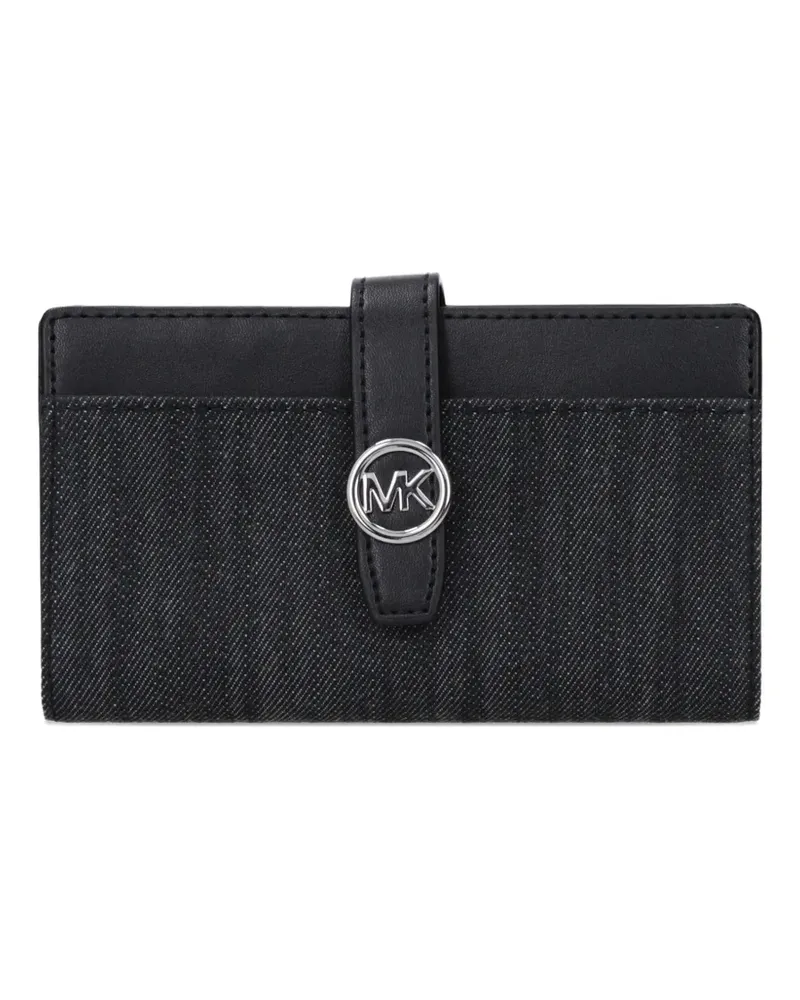 Michael Kors logo-plaque wallet - Schwarz Schwarz