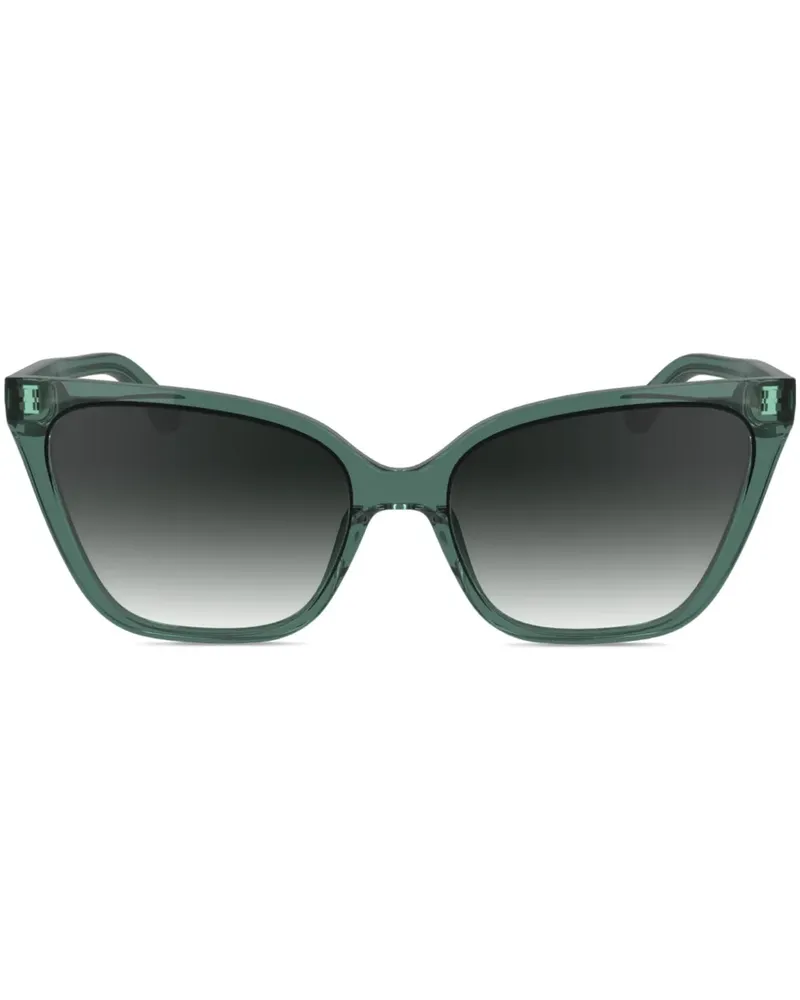 Calvin Klein Sonnenbrille mit eckigem Gestell - Grün Grün