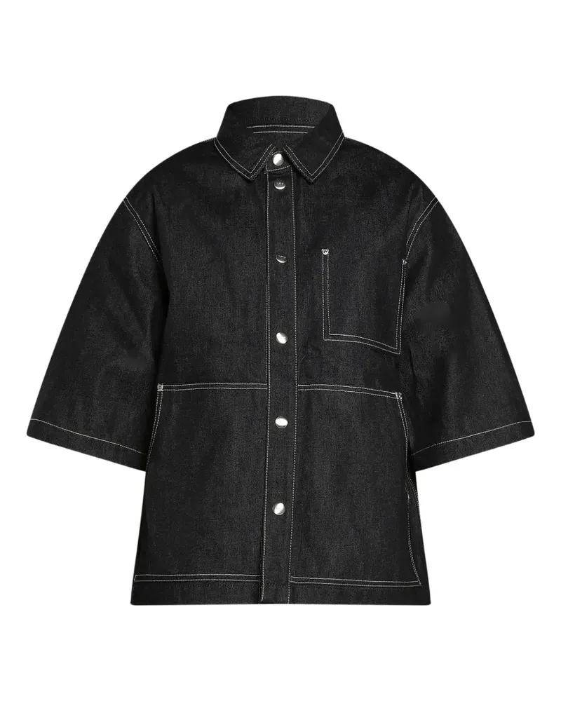 PURPLE BRAND raw-denim workwear shirt - Blau Blau
