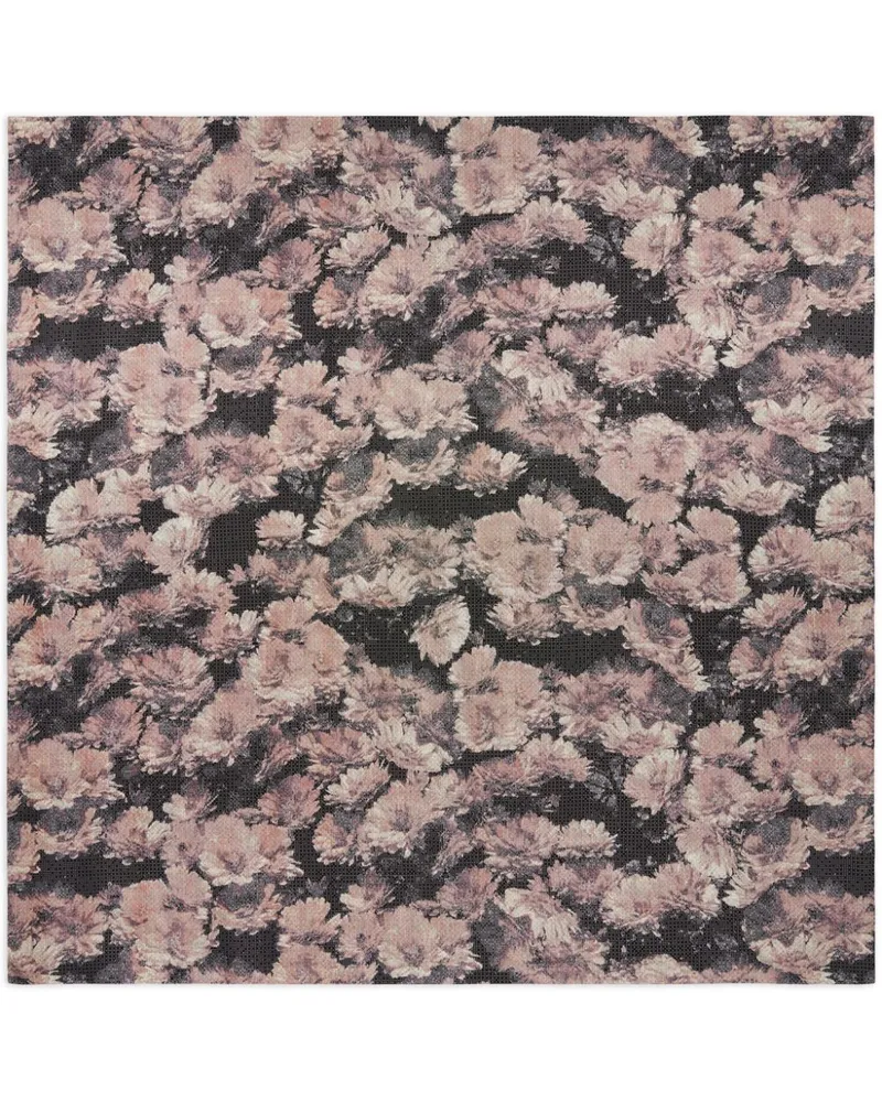 Tory Burch Seidenschal mit Pixel Flower-Print - Rosa Rosa