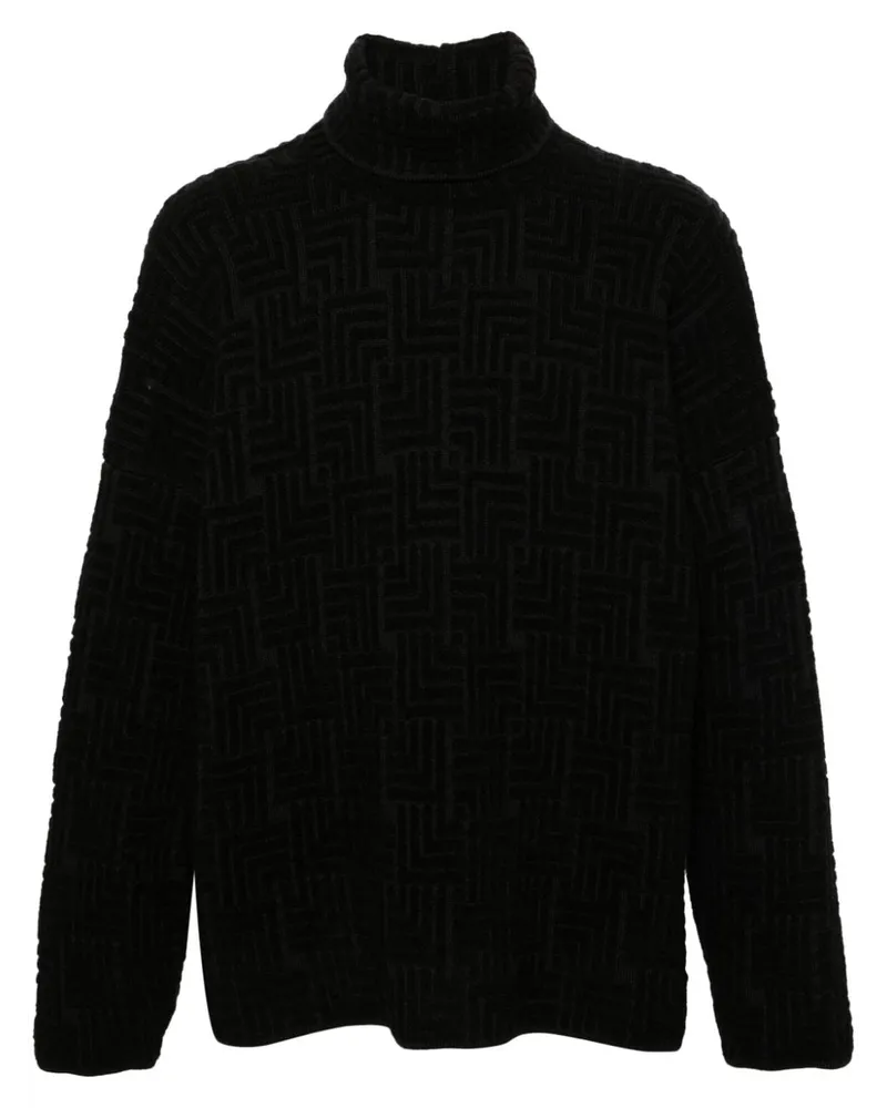 Fear of God Grob gestrickter Rollkragenpullover - Schwarz Schwarz