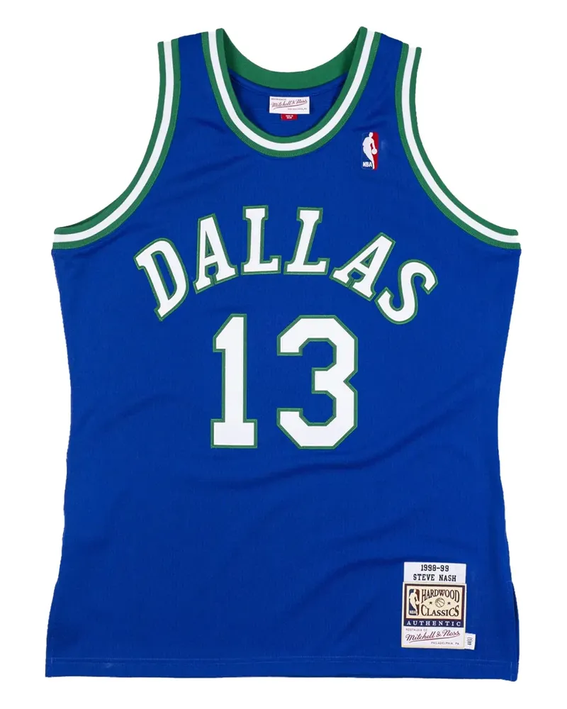 Mitchell & Ness x NBA Swingman "Dallas Mavericks Road 98-99 Steve Nash" Tanktop - Blau Blau