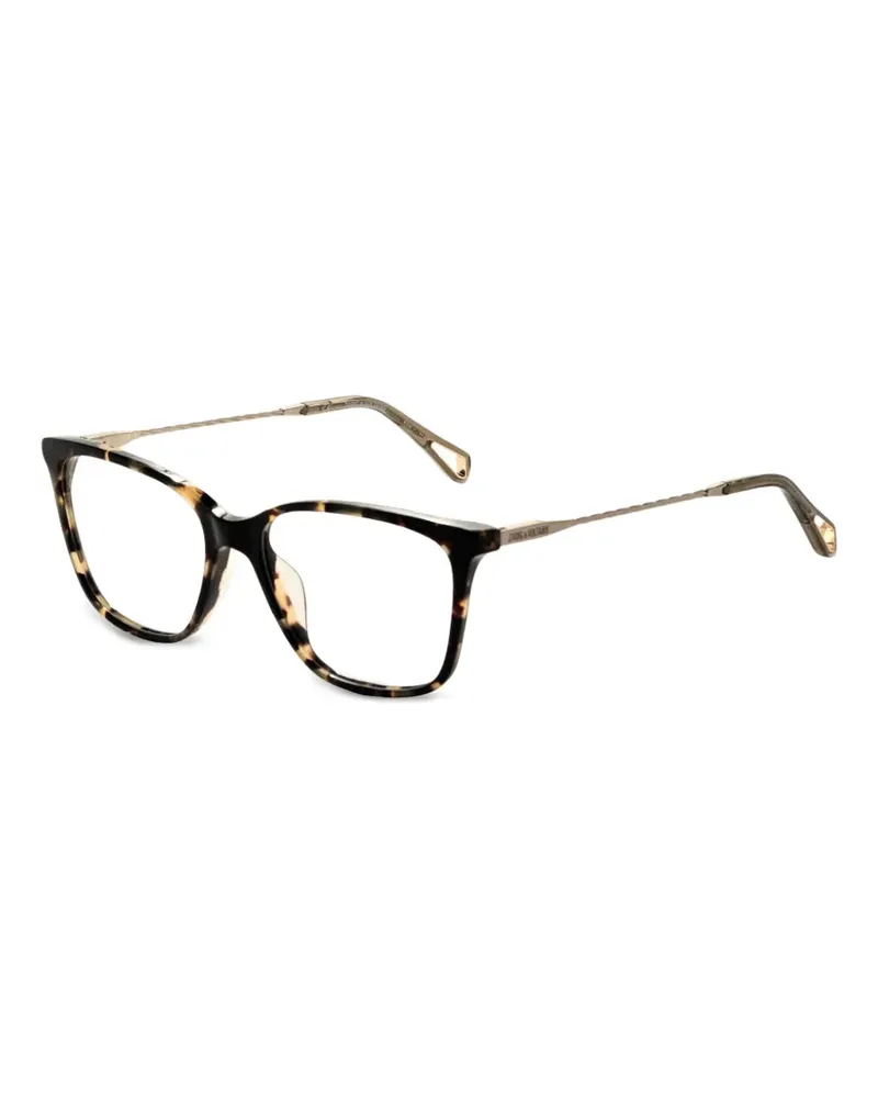 Zadig & Voltaire Eckige Brille in Schildpattoptik - Gold Gold