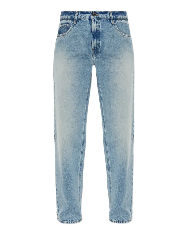 Haikure distressed straight-leg jeans - Blau Blau