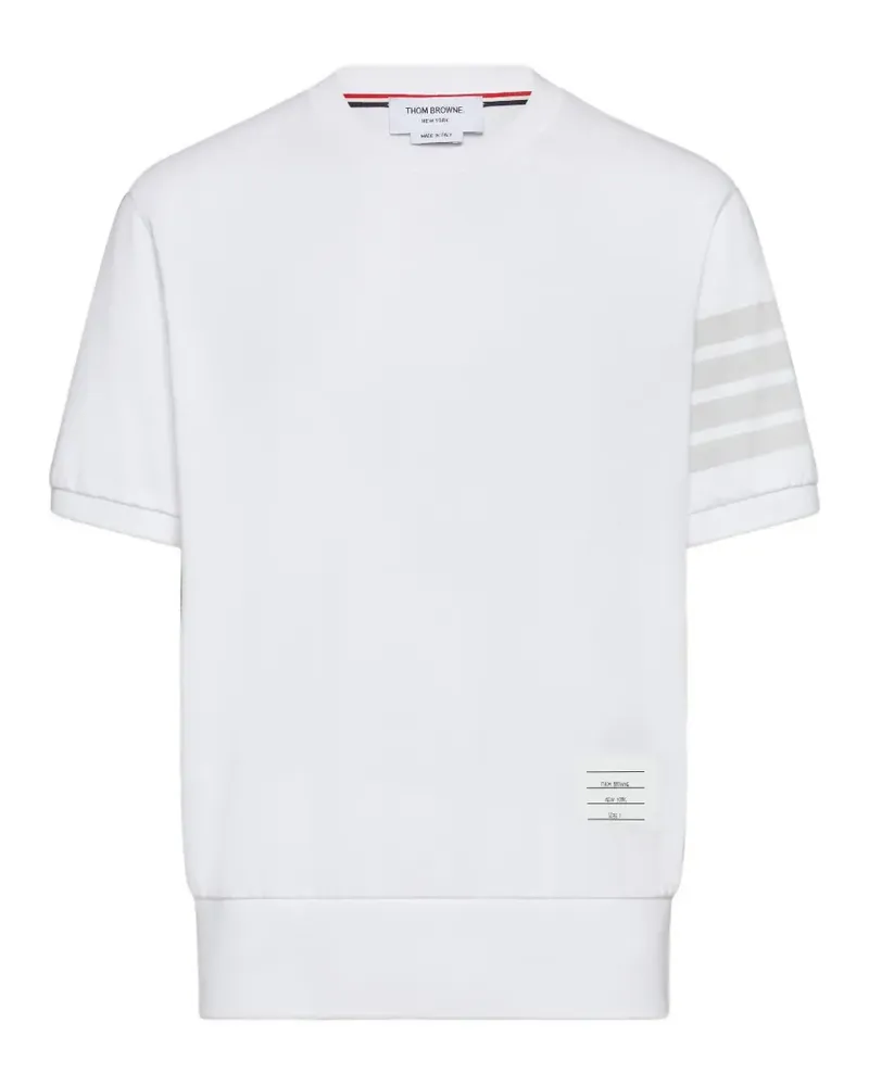 Thom Browne T-Shirt mit Streifen - Weiß Weiß