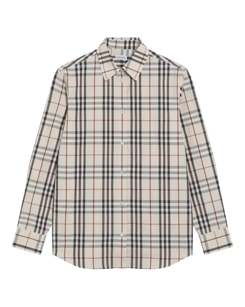 Burberry long-sleeve patterned shirt - Nude Nude