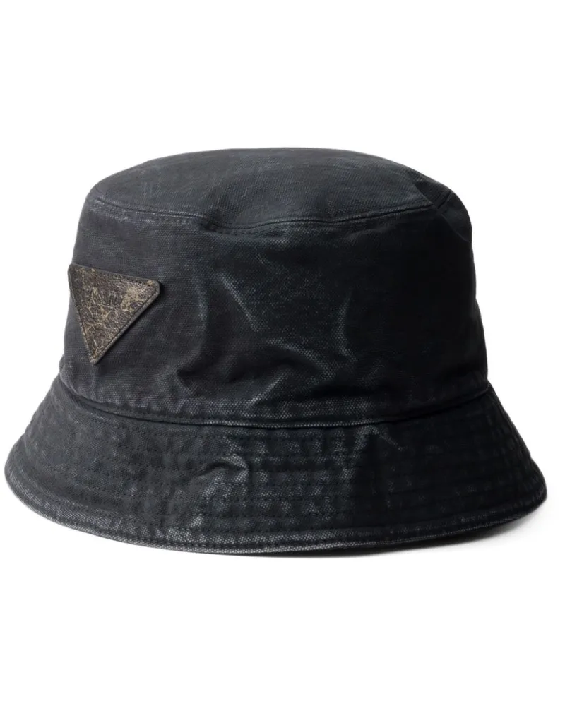 Prada Klassischer Fischerhut - Schwarz Schwarz
