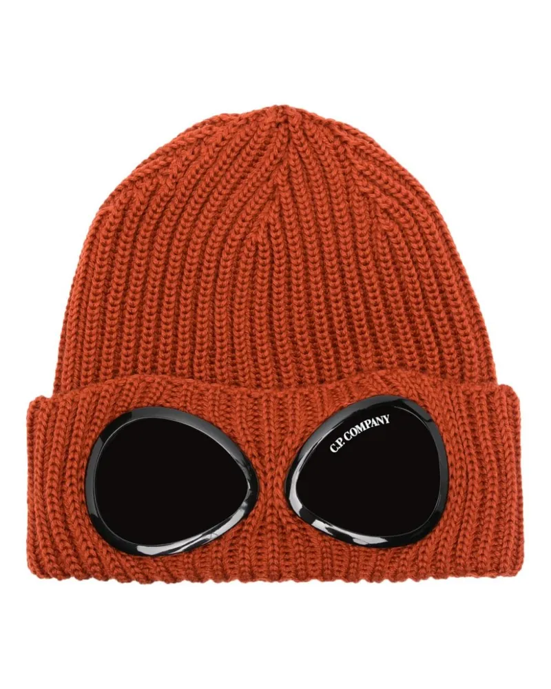 C.P. Company Goggles Beanie Orange