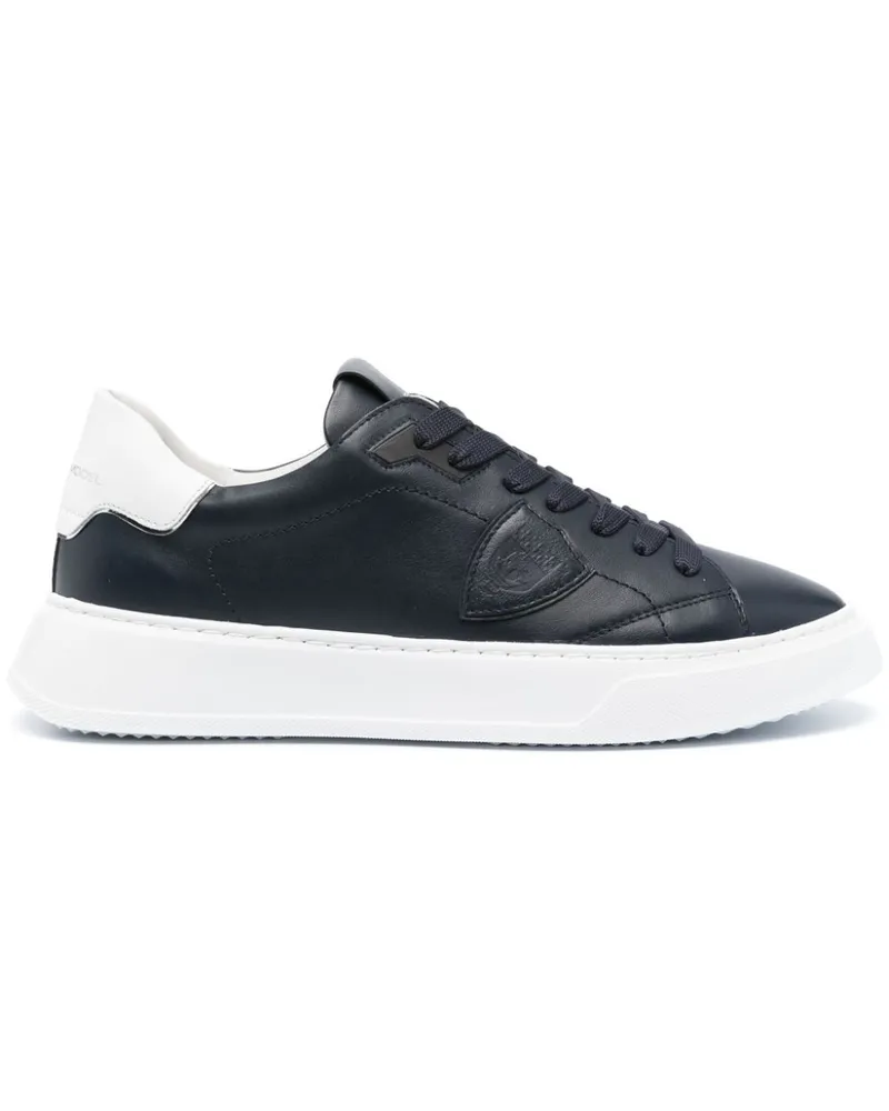 Philippe Model Temple Sneakers mit Logo-Patch - Blau Blau