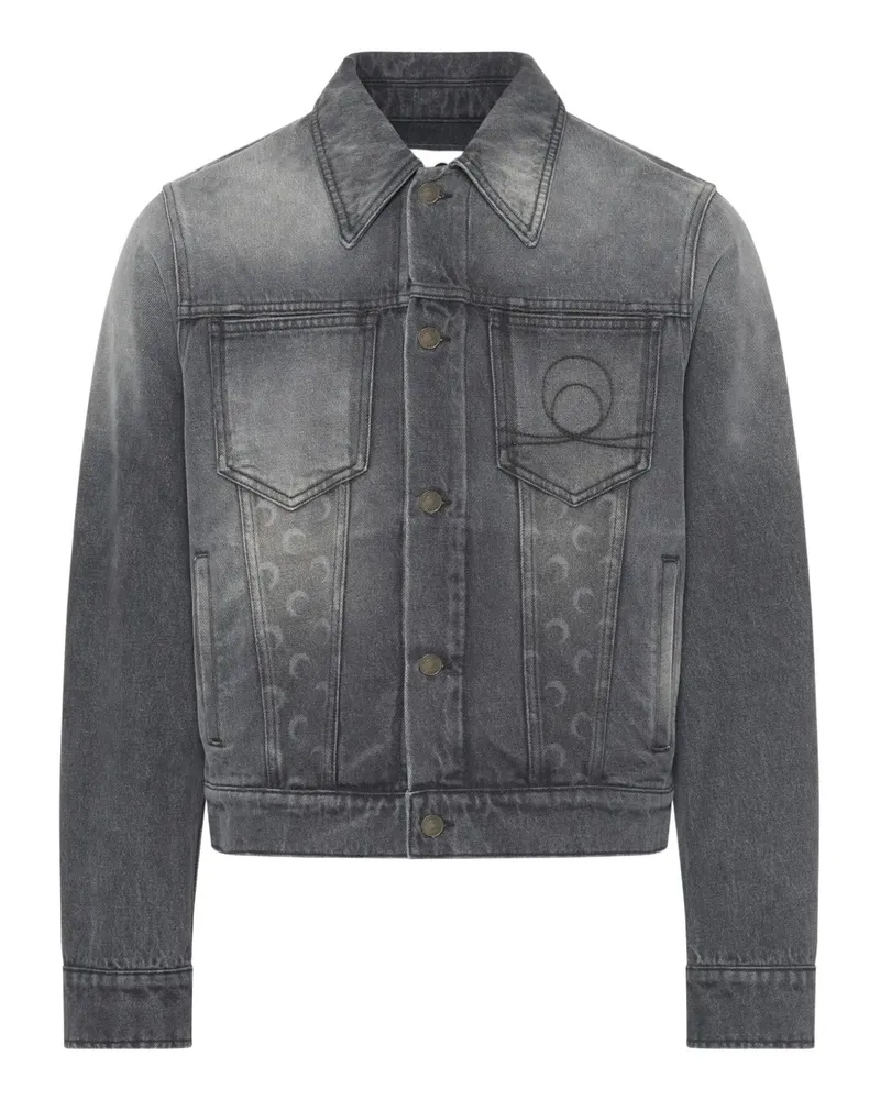 Marine Serre Moon denim jacket - Grau Grau