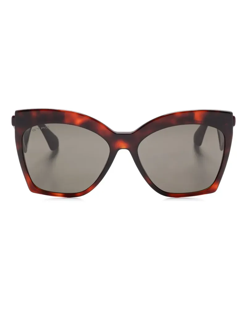 Etro Sonnenbrille mit Oversized-Gestell - Braun Braun