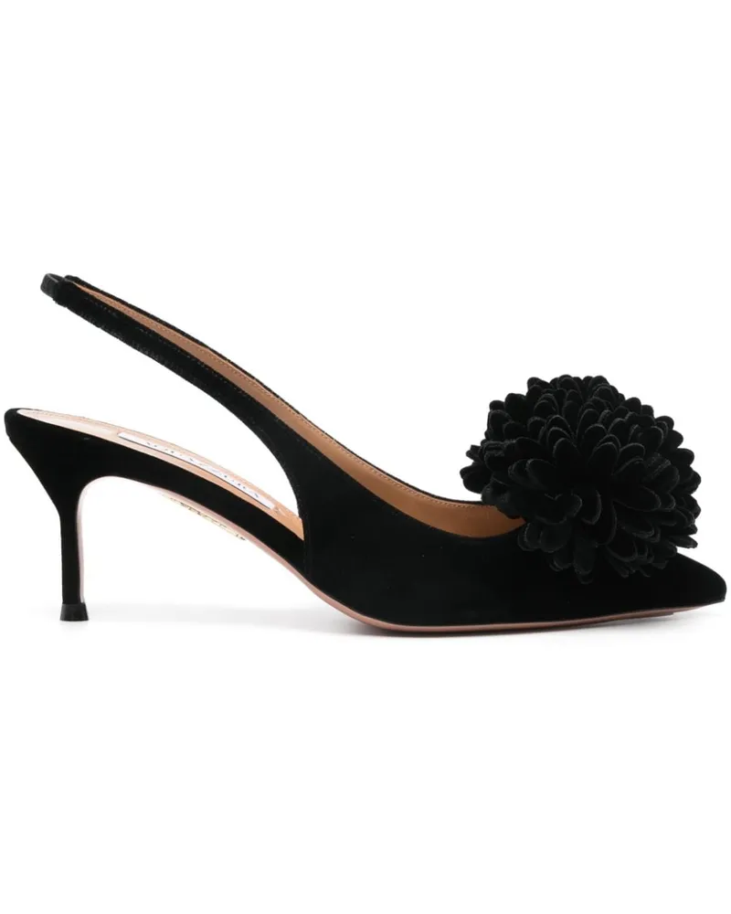 Aquazzura Couturier Slingback-Pumps 65mm - Schwarz Schwarz