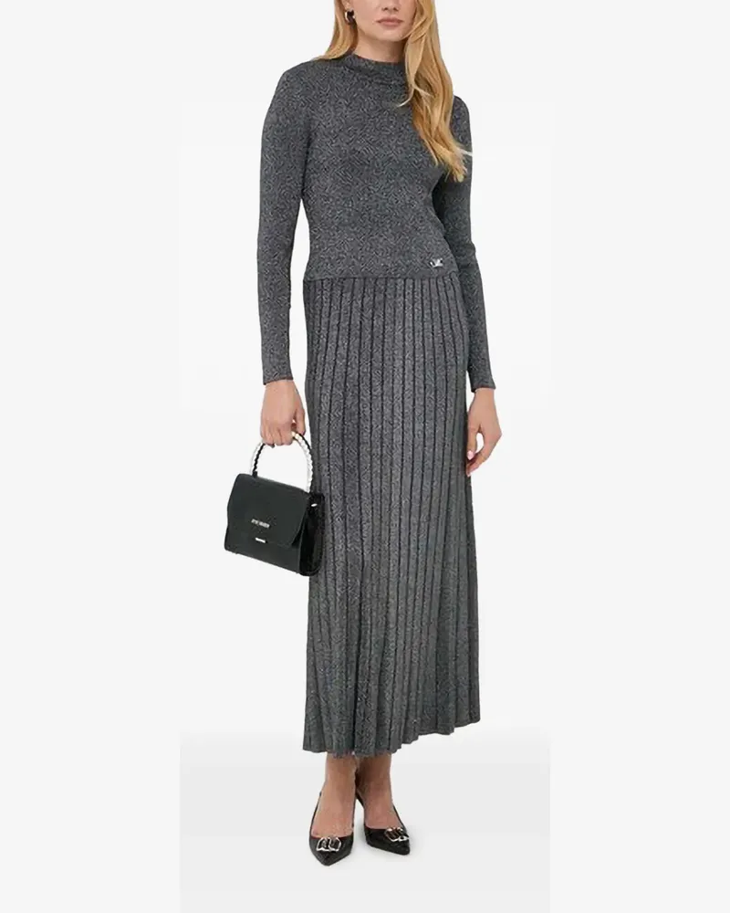Michael Kors Cropped-Pullover im Metallic-Look - Grau Grau