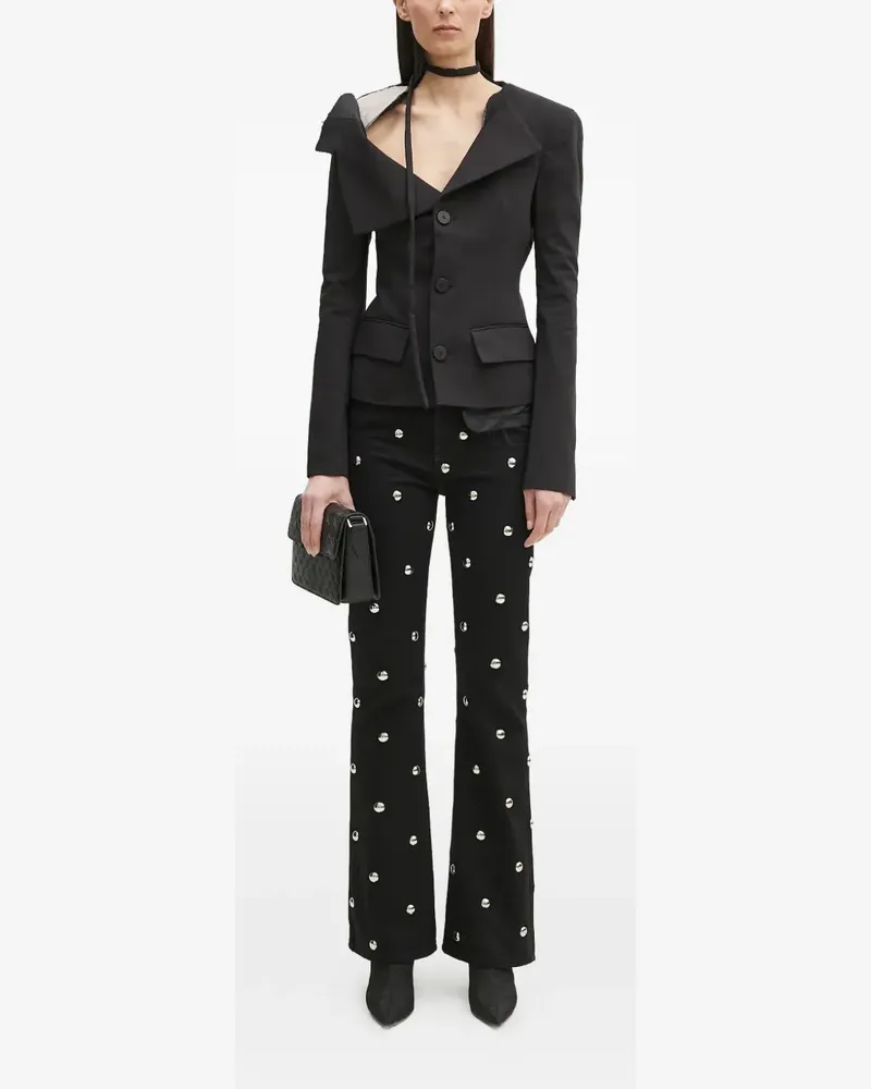 Fiorucci Jeans mit ausgestelltem Bein - Schwarz Schwarz