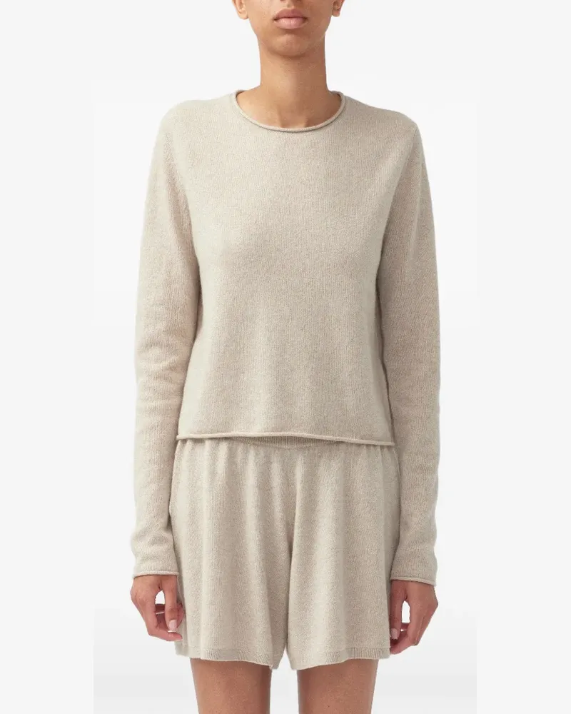 Lisa Yang Ida Sparkle Pullover - Nude Nude