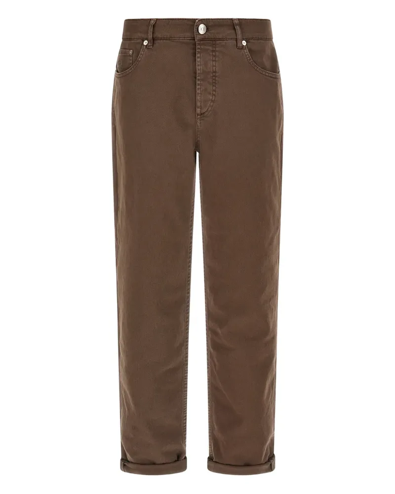 Brunello Cucinelli Garment-dyed jeans - Braun Braun