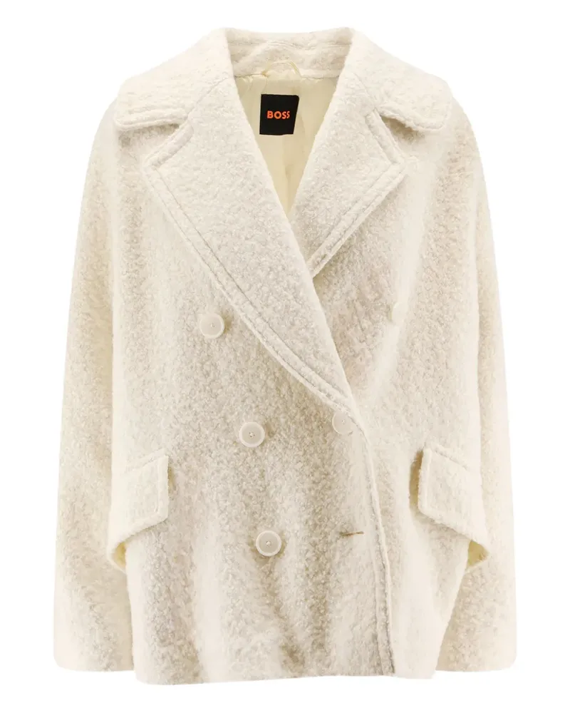 HUGO BOSS double-breasted coat - Nude Nude