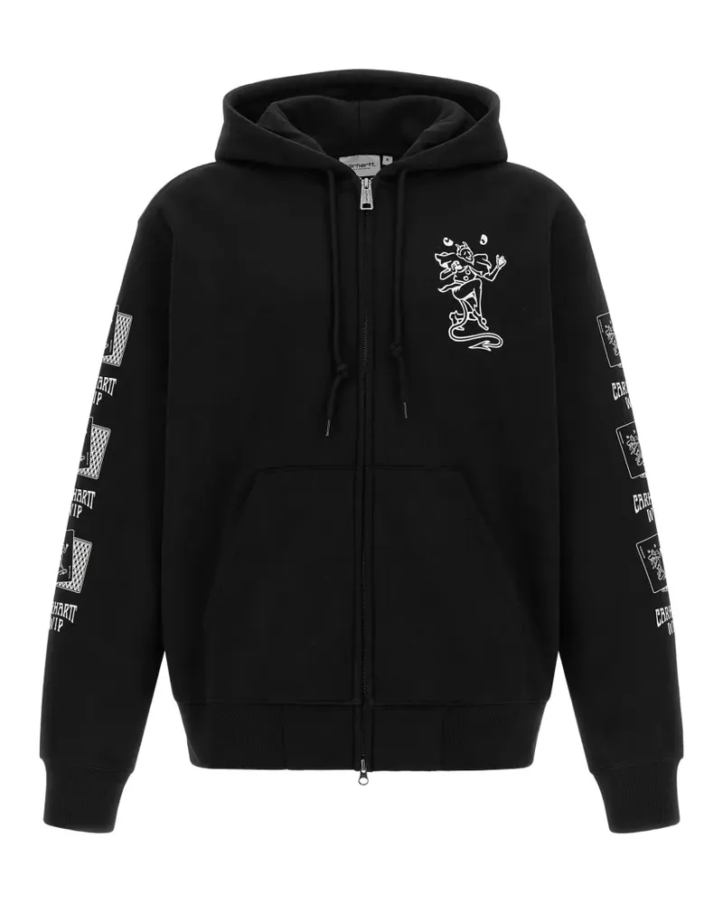 Carhartt WIP graphic-print zip-up hoodie - Schwarz Schwarz