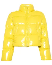 Balenciaga Gefütterte Cropped-Jacke Gelb