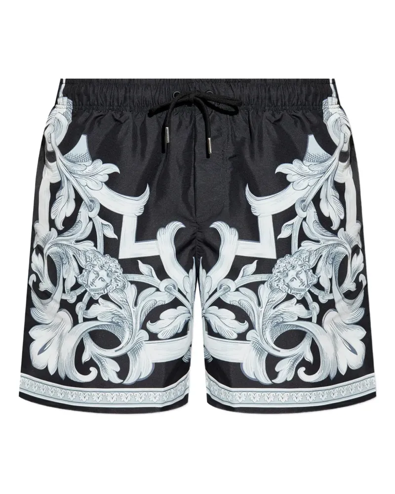 Versace Badeshorts mit Barocco-Print - Schwarz Schwarz