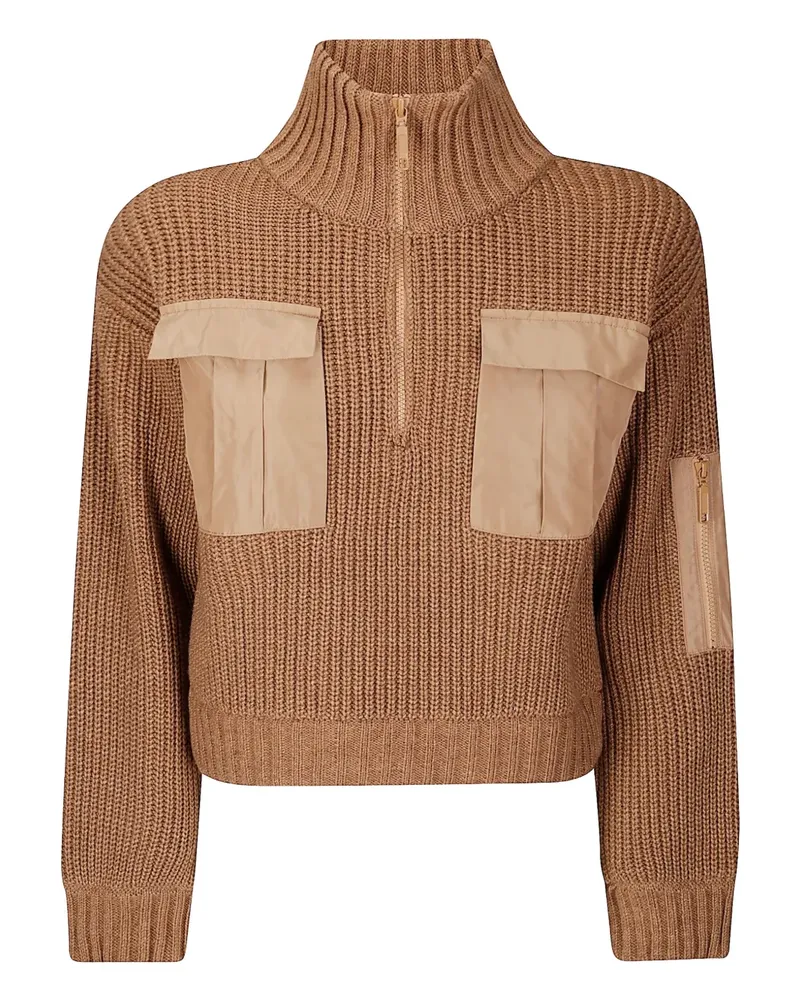 Baum und Pferdgarten Clyde Strickkleid mit Reißverschlusstasche - Braun Braun