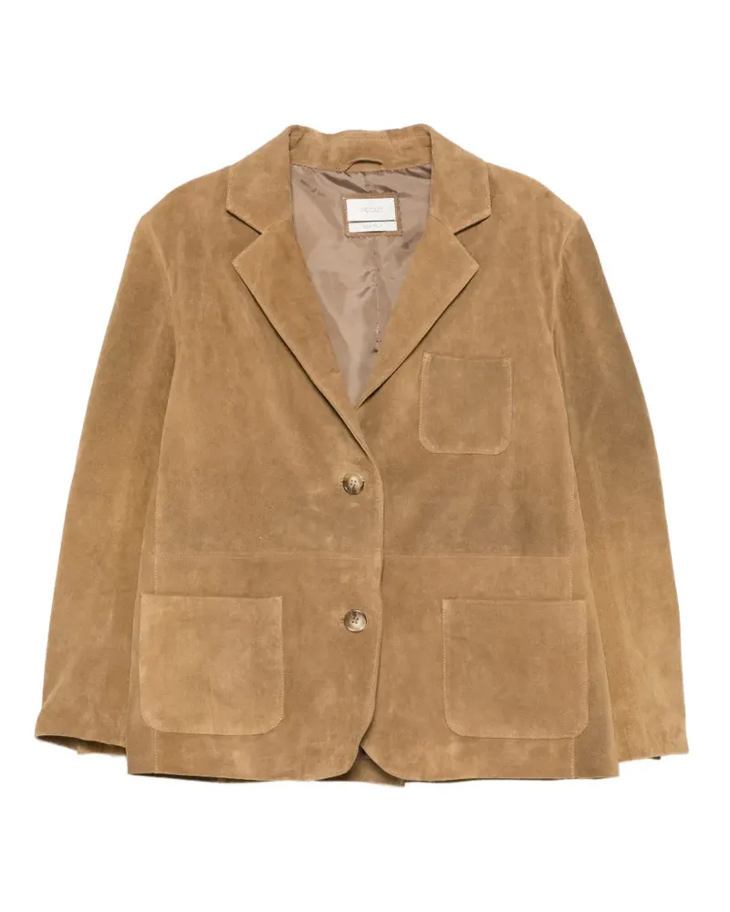 VICOLO suede blazer - Nude Nude