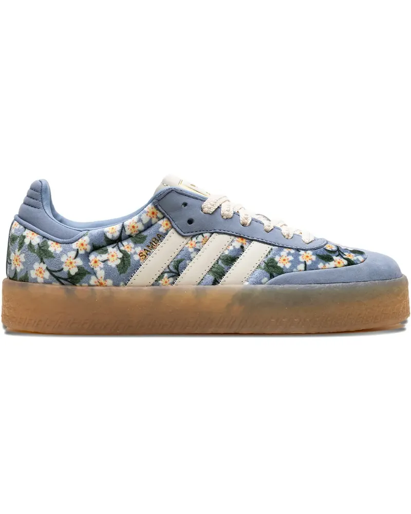 adidas Sambae X Liberty London floral-print sneakers - Blau Blau