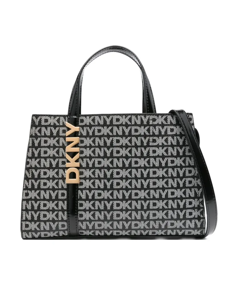 DKNY Handtasche mit Logo-Schild - Schwarz Schwarz