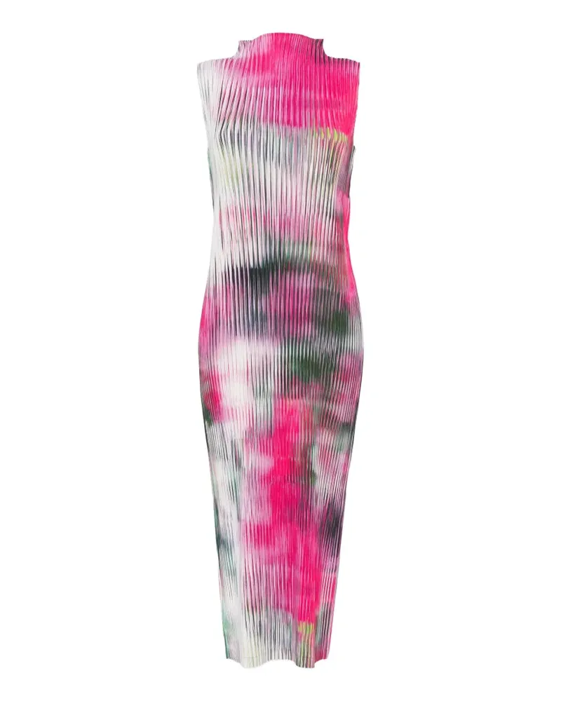 Issey Miyake Obscure Midikleid mit Falten - Rosa Rosa