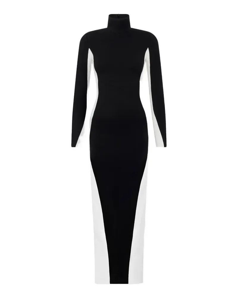 Dsquared2 Langärmeliges Maxikleid - Schwarz Schwarz