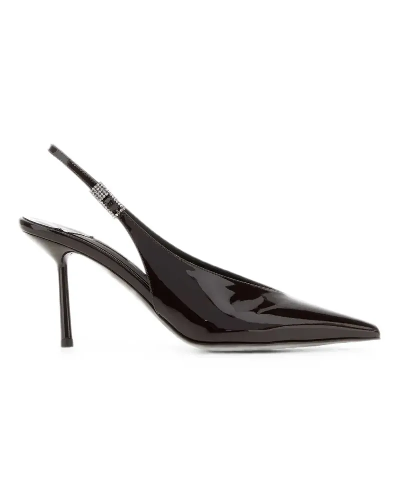Le Silla Slingback-Pumps mit Kristallen - Braun Braun