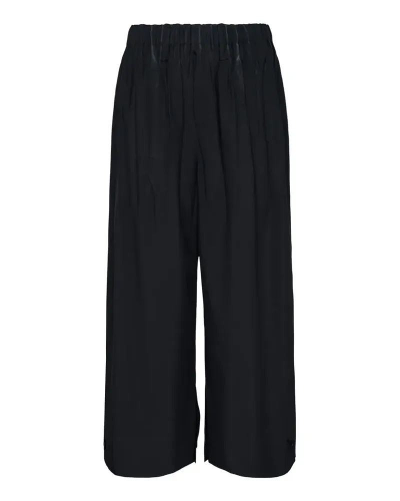 Issey Miyake elasticated pleated trousers - Schwarz Schwarz