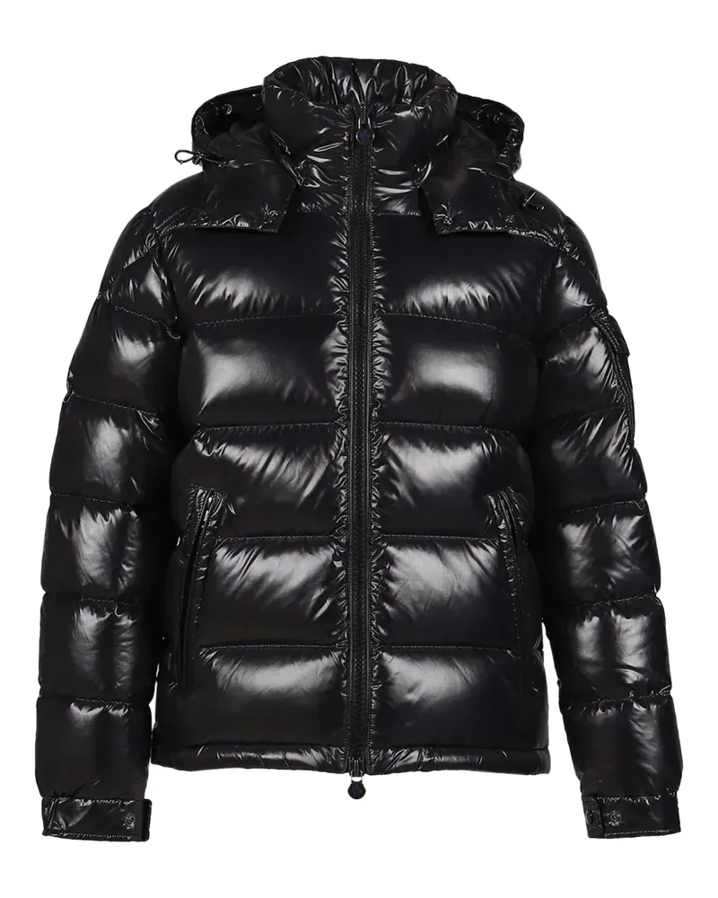 Moncler Gefütterte Kapuzenjacke - Schwarz Schwarz