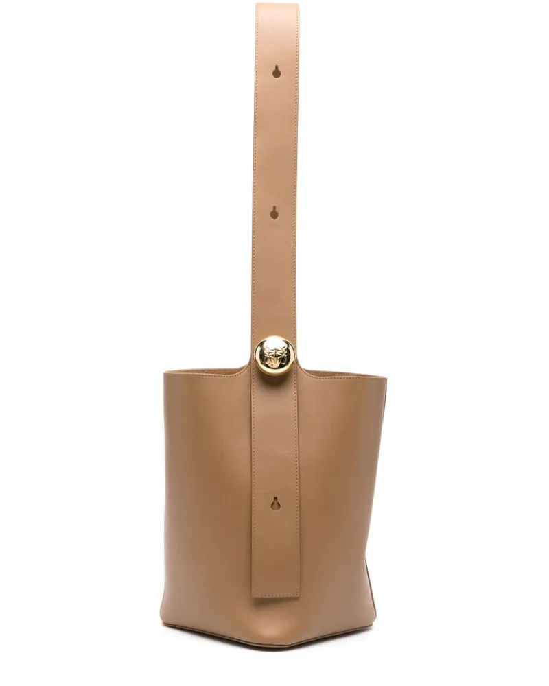 Loewe Mittelgroße Pebble Beuteltasche - Braun Braun