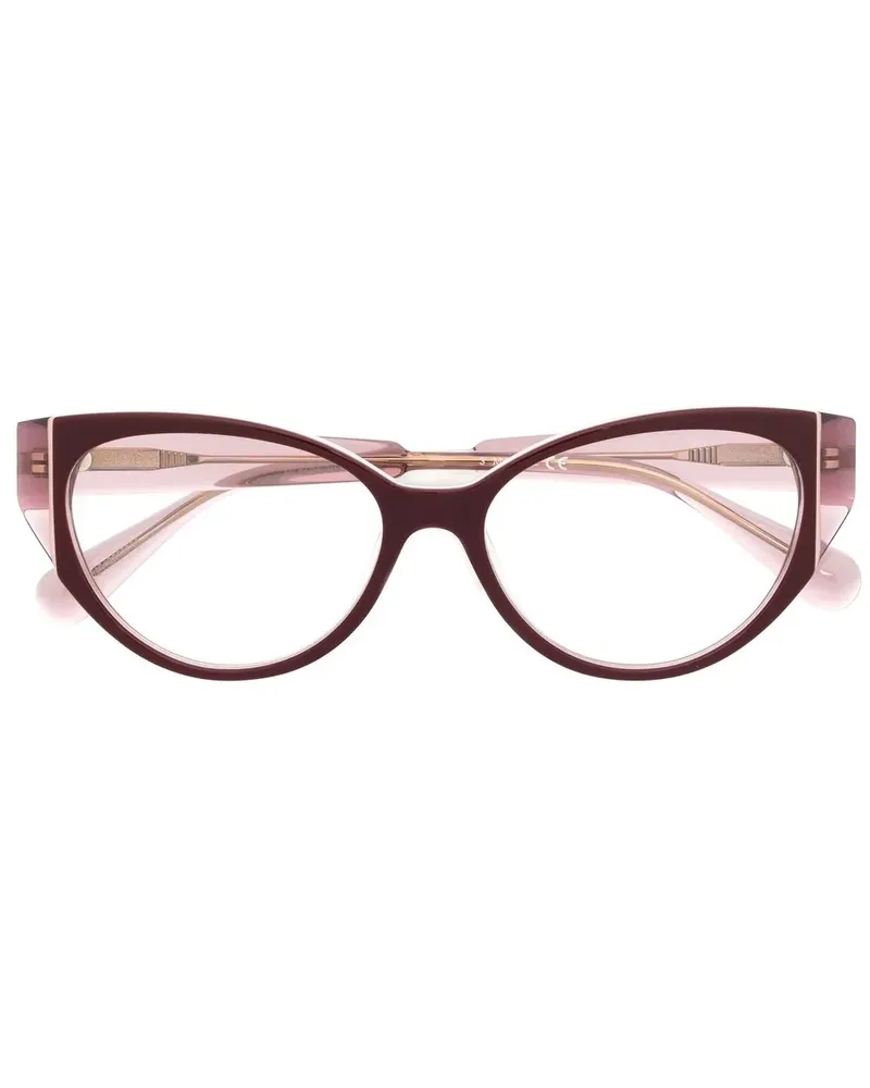 MAX&Co. Brille mit rundem Gestell - Rot Rot