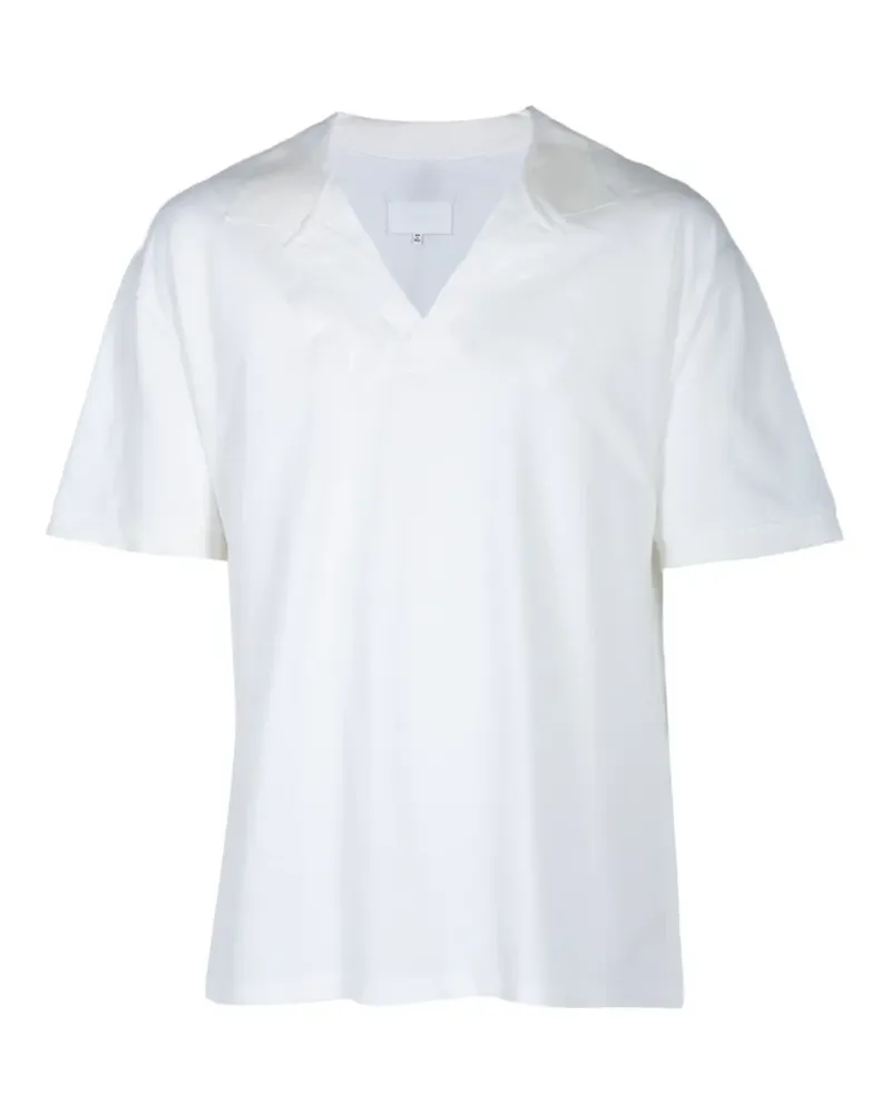 Maison Margiela V-neck short-sleeves T-shirt - Weiß Weiß