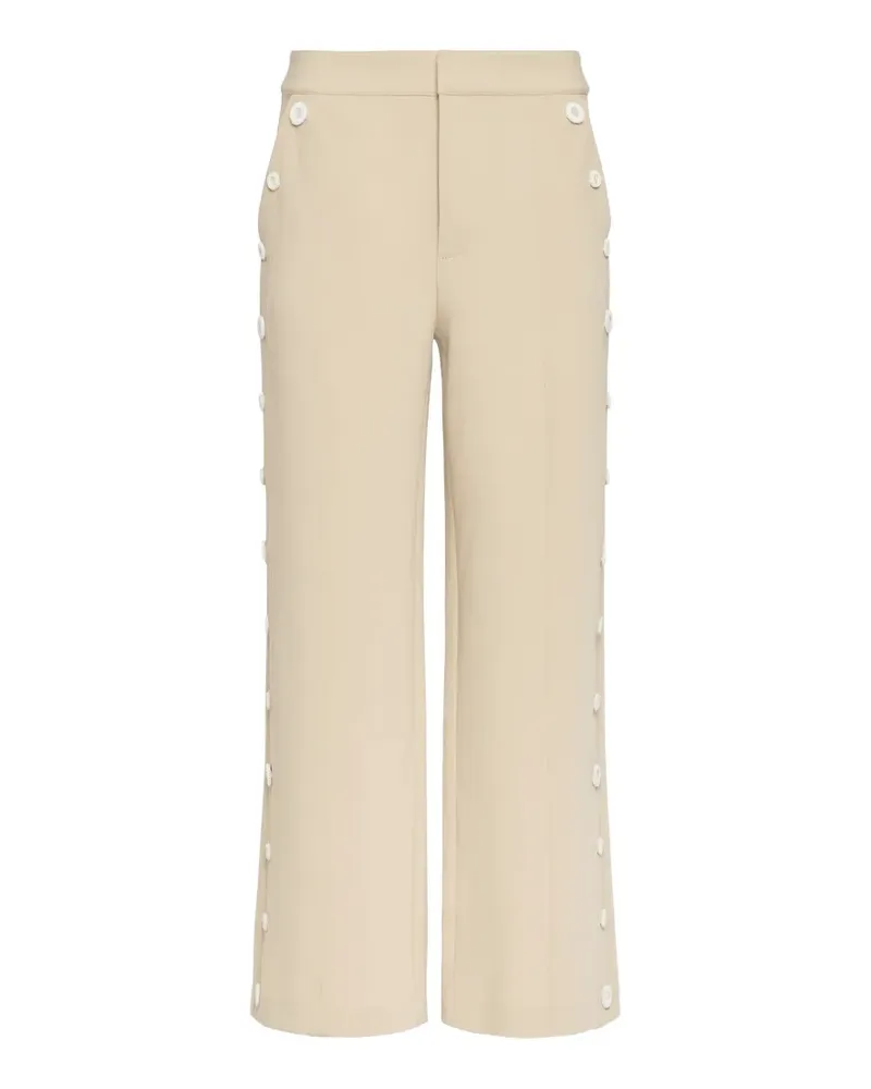 Cinq à Sept Gilliana crochet-detail trousers - Nude Nude