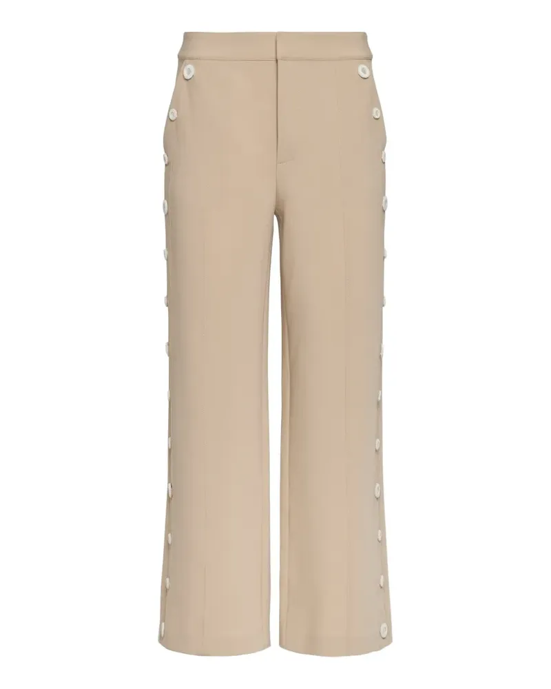 Cinq à Sept Gilliana crochet-detail trousers - Nude Nude