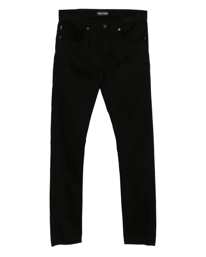 Tom Ford Jeans mit Logo-Patch - Schwarz Schwarz