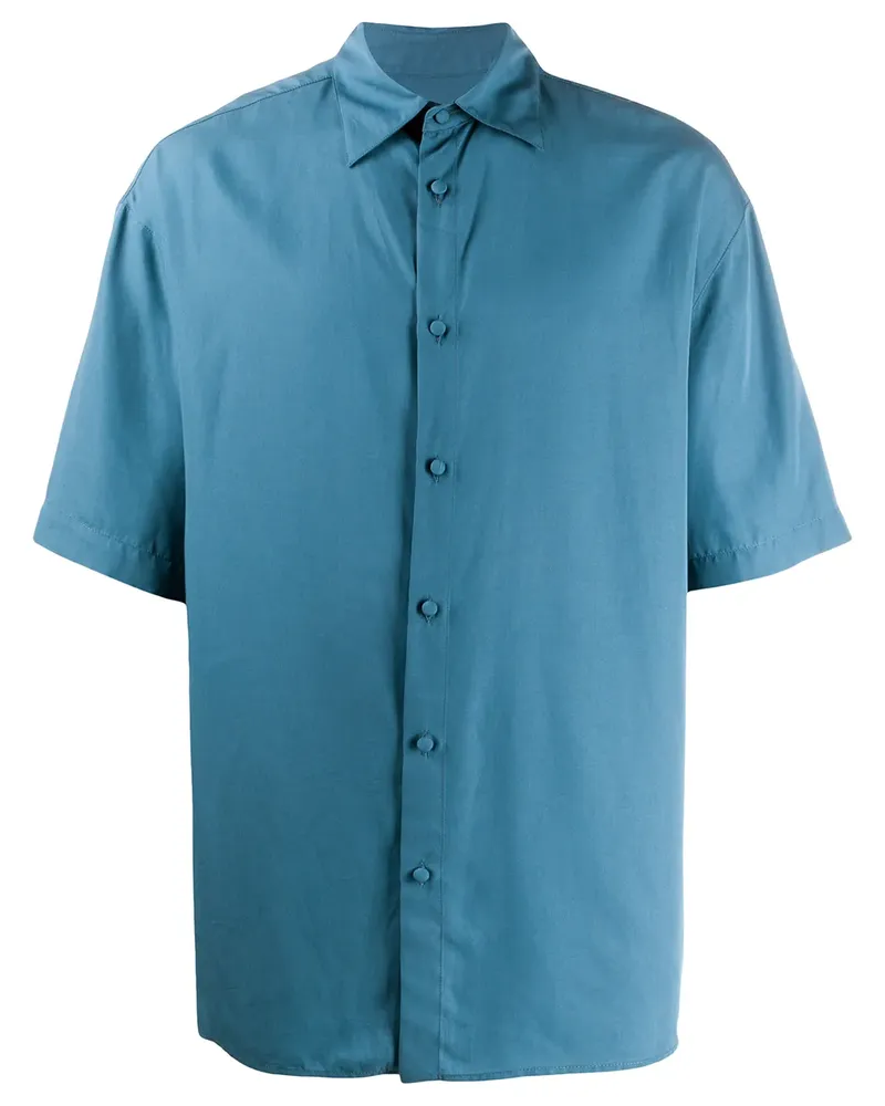 Valentino Garavani Kurzärmeliges Oversized-Hemd - Blau Blau