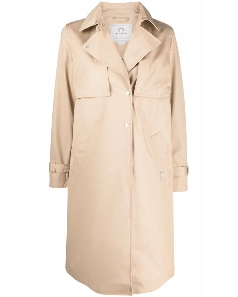 Woolrich Geknöpfter Trenchcoat - Nude Nude