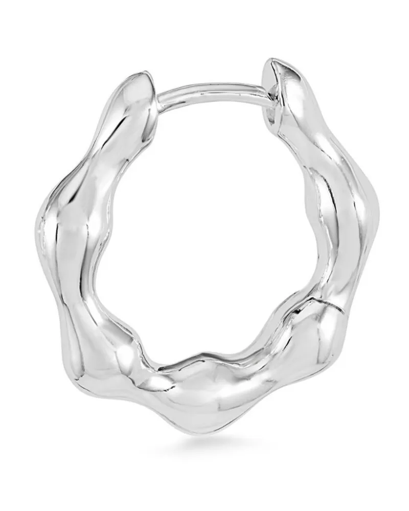 Dower & Hall Einzelne Waterfall Creole mit Scharnier - Silber Silber