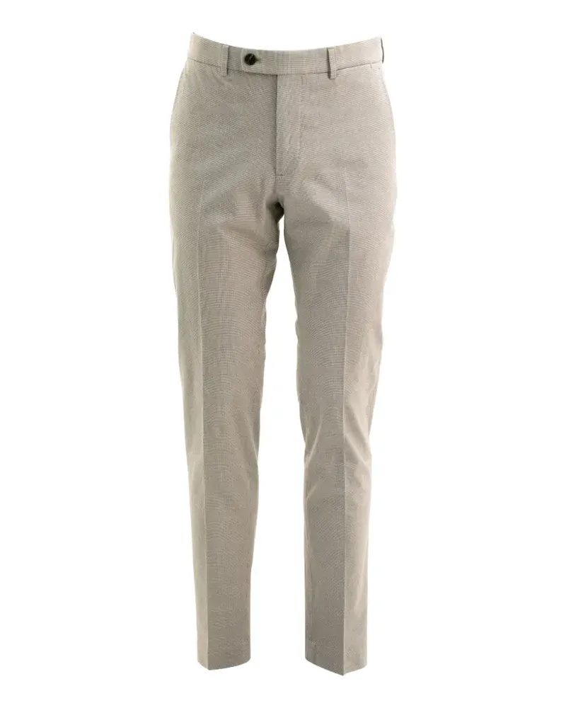 Incotex pressed-crease tailored trousers - Nude Nude