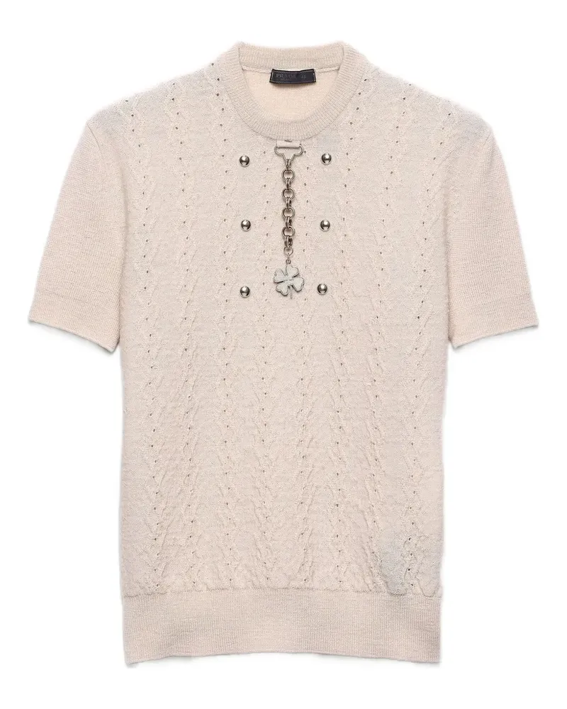 Prada Pullover mit rundem Ausschnitt - F0036 NEUTRAL F0036